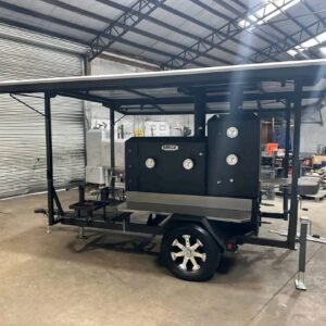 Full Side Profile – best bbq grills and smokers Shirley Cooker Custom Trailer Smoker