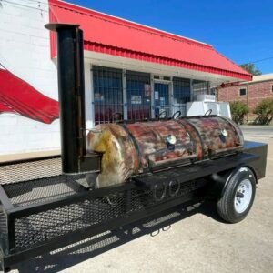 100 Gallon Offset Smoker with Square Insulated Firebox southern smokers bbq​