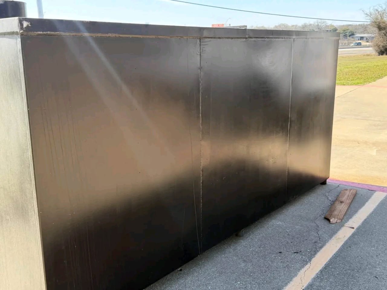 Rear Opposite View – Commercial Offset Smoker