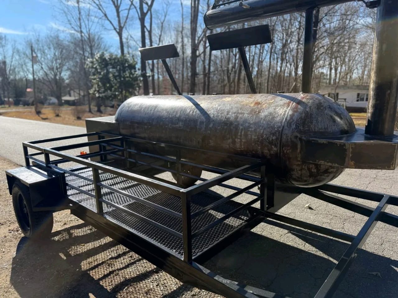 Offset Smoker Cooking Chamber Lid