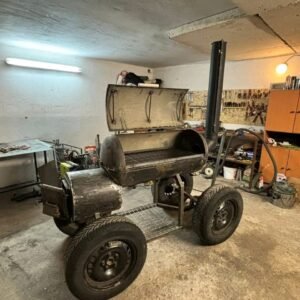 250 Gallon Smoker Cooking Chamber Open sonora grill