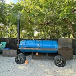 Dual Slide-Out Cooking Rack System Smoker Trailer