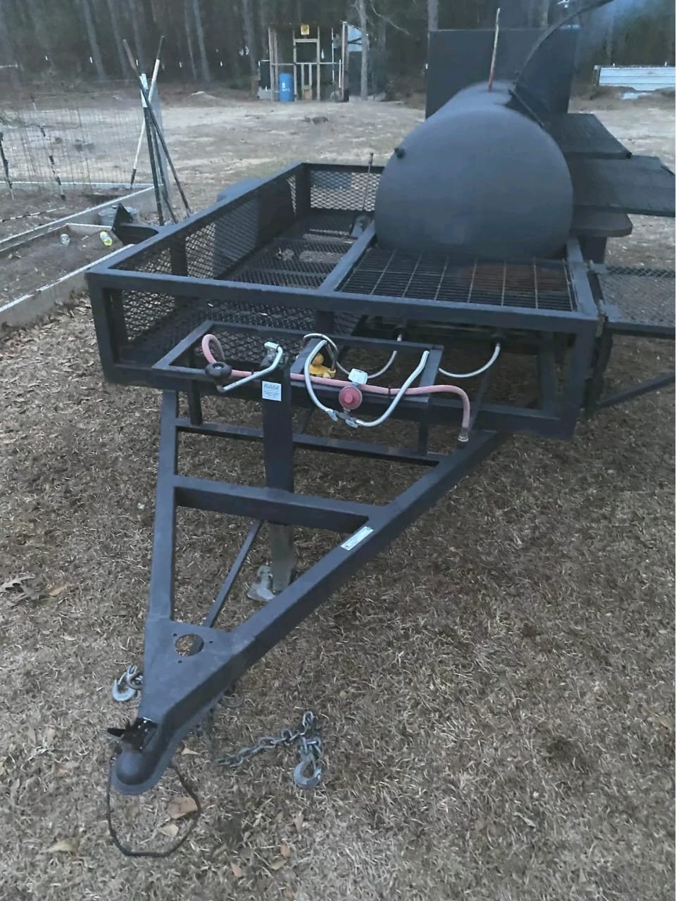 Front View – Dual Propane Compartments and Hitch System
