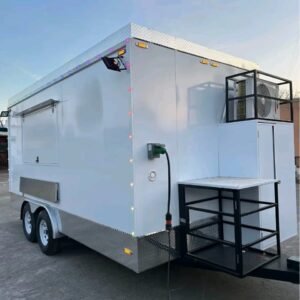 Front View food trucks – Hitch System and Trailer Frame
