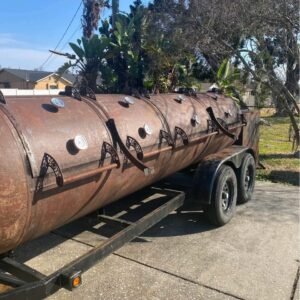 Front View OF lowes smokers​ – Trailer Hitch and Storage Basket