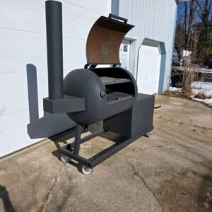 Full Side Profile – Offset Wood Smoker hibachi grill and