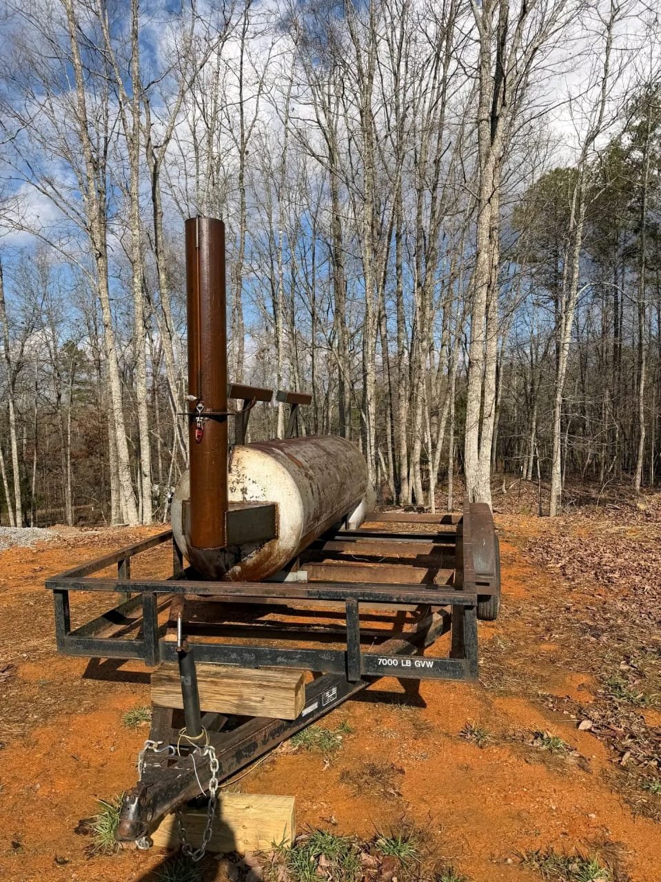 Complete Offset Smoker Trailer Setup