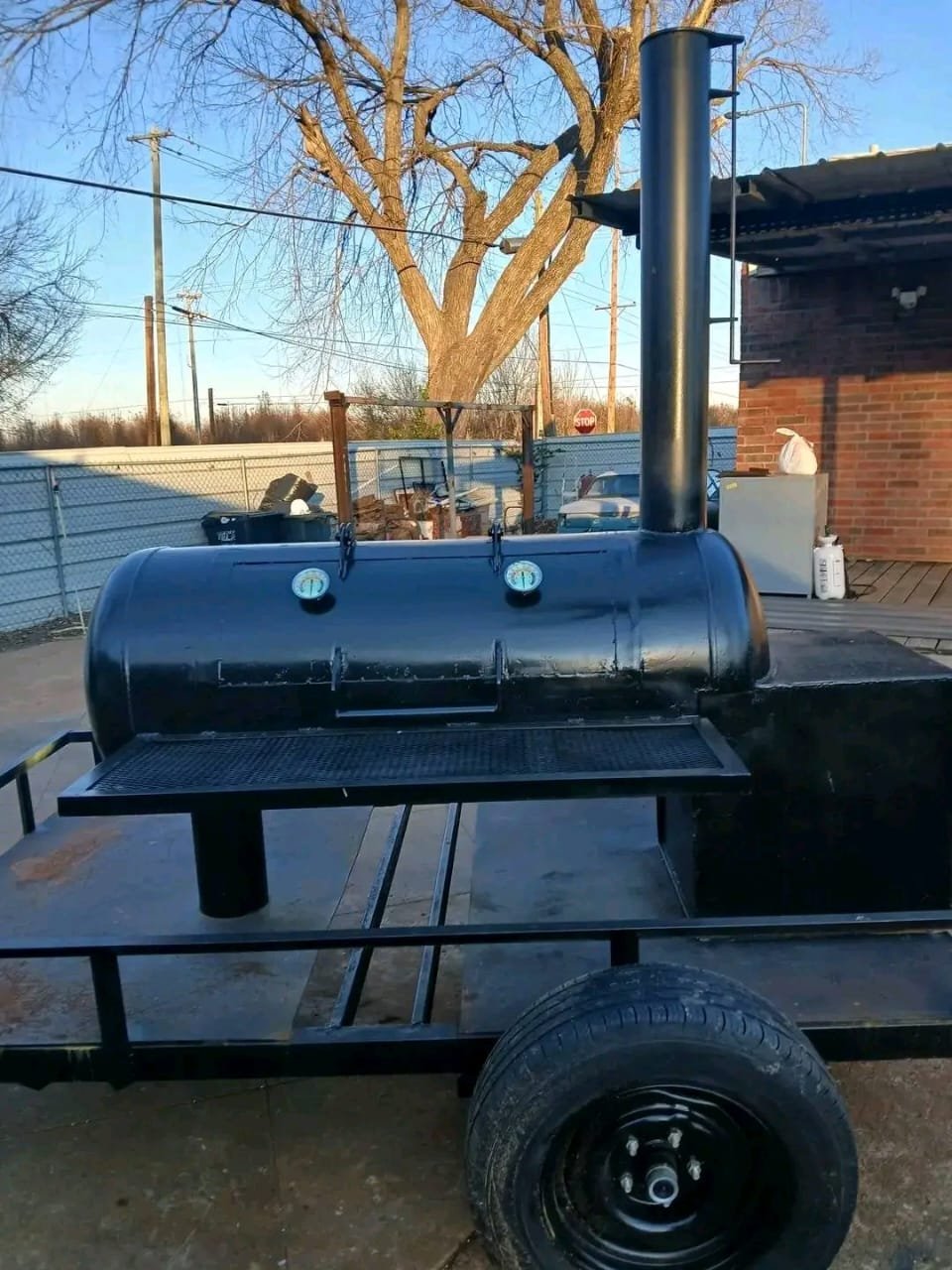 Full Side Profile – 150 Gallon Reverse Flow Smoker