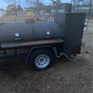 offset smokers​ Full Side Profile – 250 Gallon Reverse Flow Offset Smoker