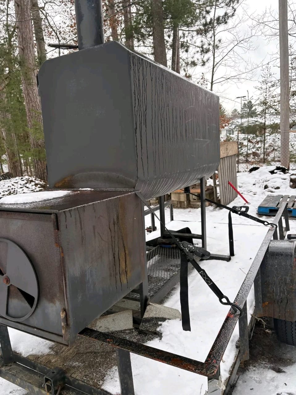 Vertical Smoker Steel Construction