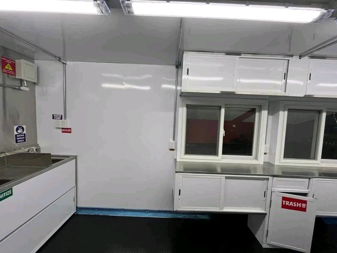 Interior Kitchen Layout – 8x20 Trailer