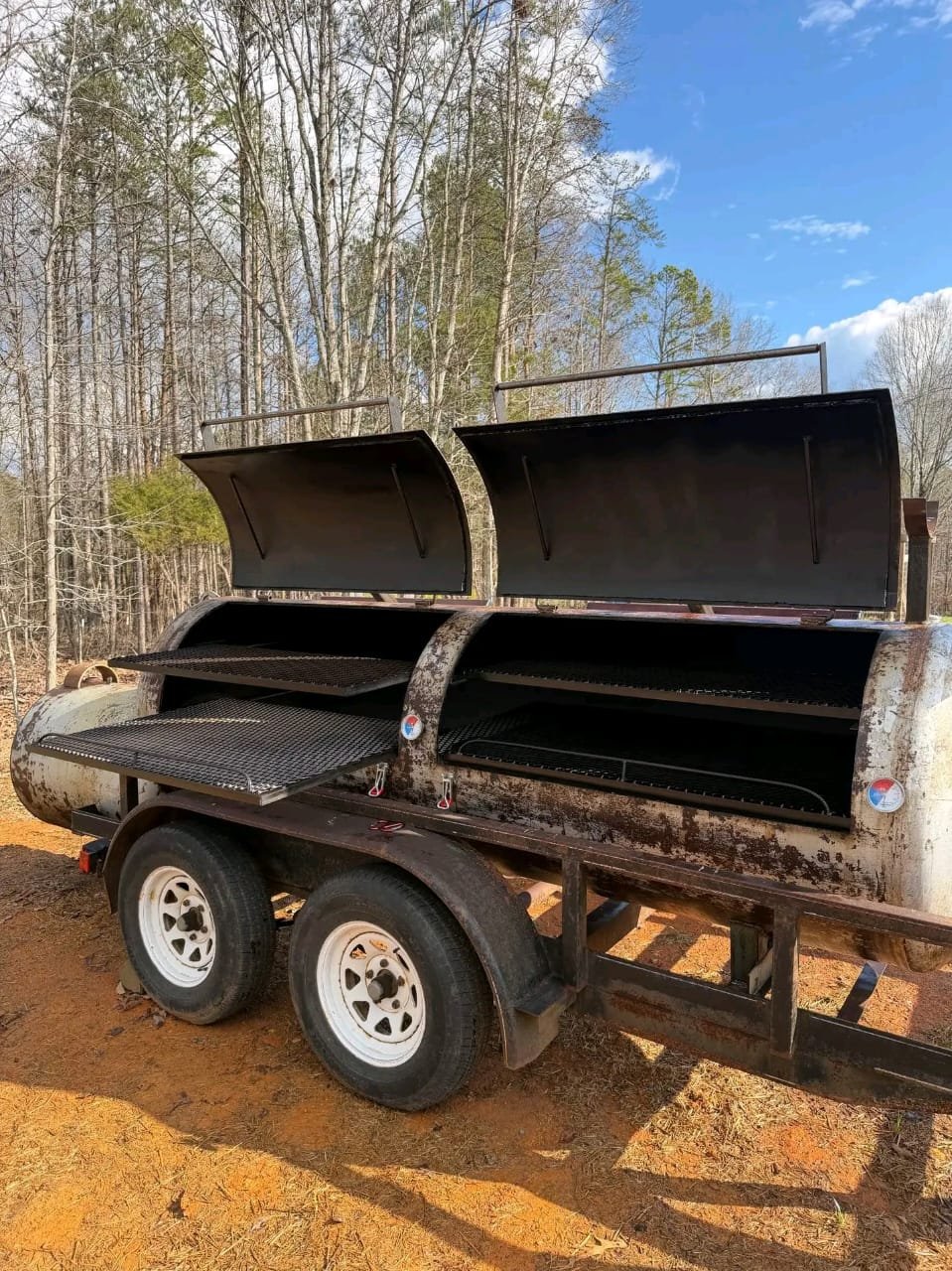 Four Sliding Smoker Racks
