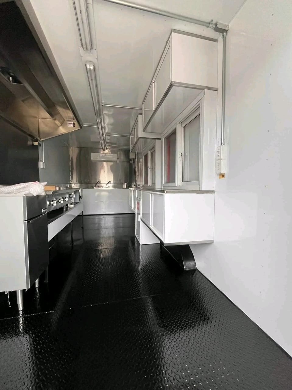 Mobile Kitchen Interior Wide View