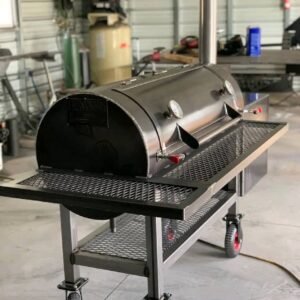 Backyard Reverse Flow Smoker Setup bbq grillrooster