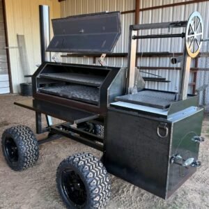 250 Gallon Offset Smoker Chamber bbq chicken thighs in oven​