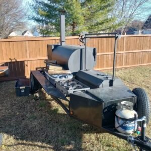 bq chicken menu Santa Maria Grill and 3 Propane Burners Trailer Side bbq chicken menu​