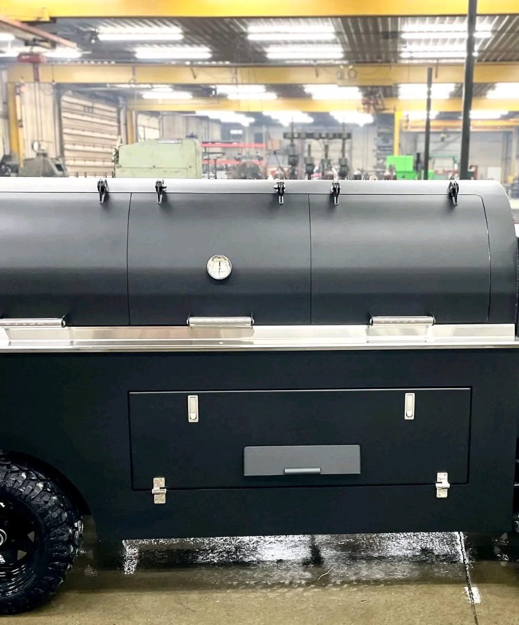 Reverse Flow Smoker Perspective View