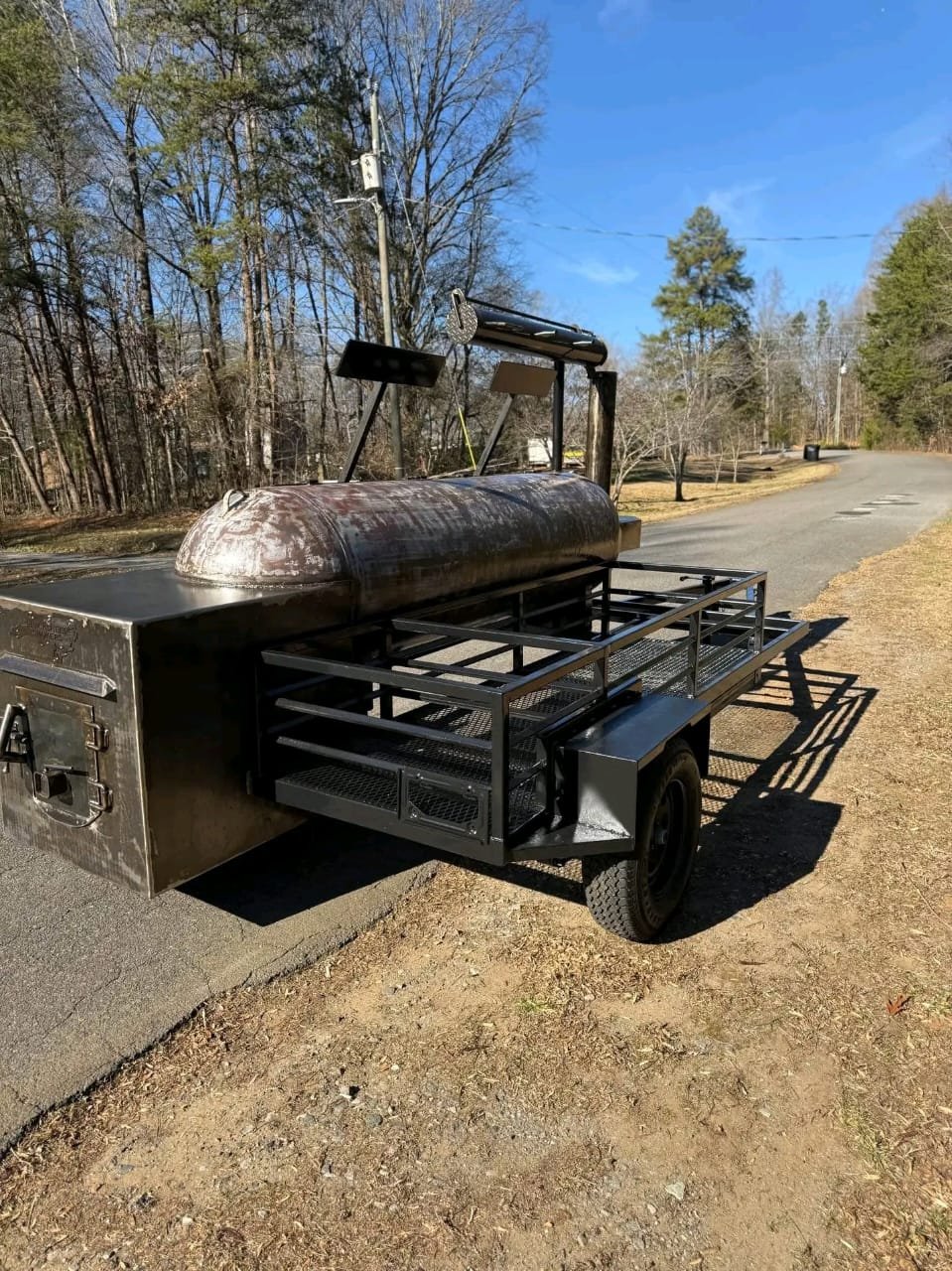330 Gallon Smoker Perspective View