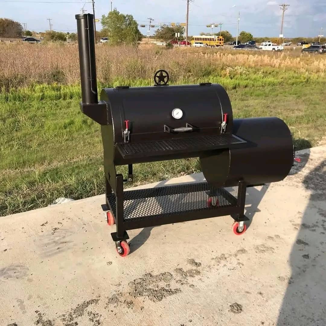Offset Smoker Perspective View sugar free bbq sauce