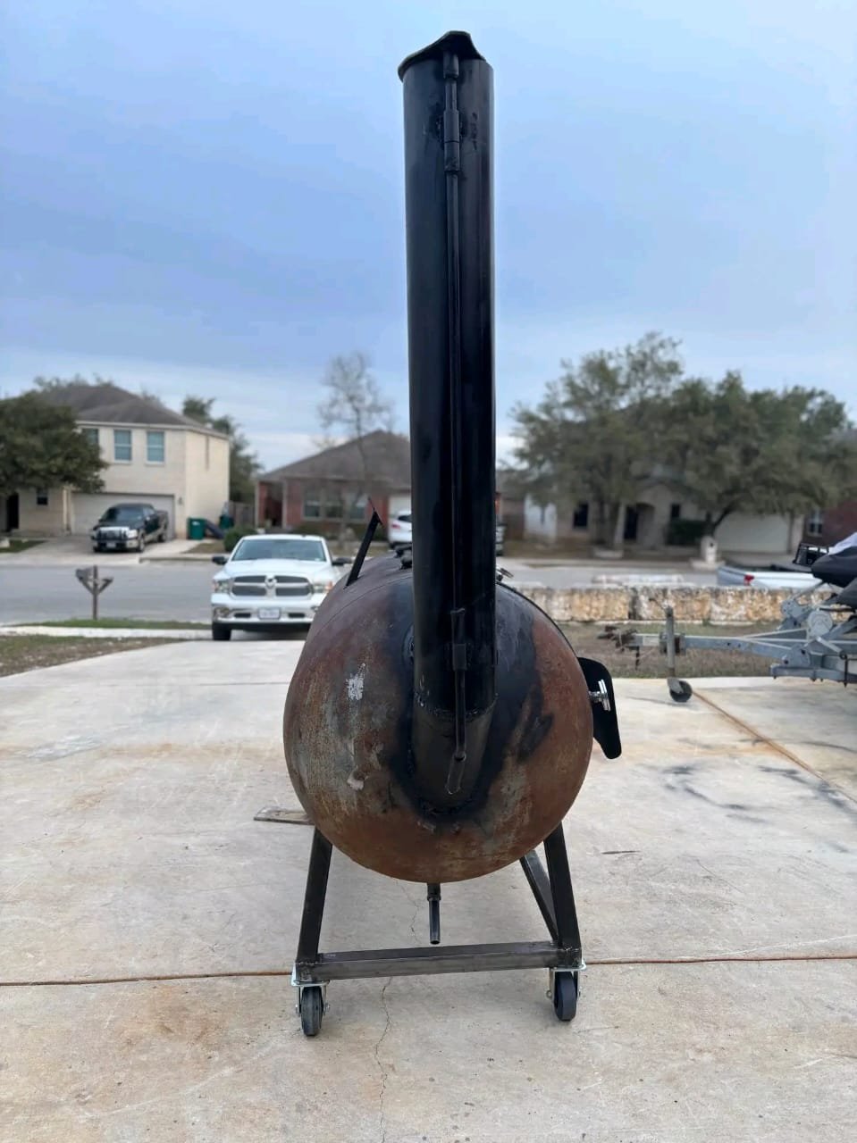 Smoker Smoke Stack and Frame