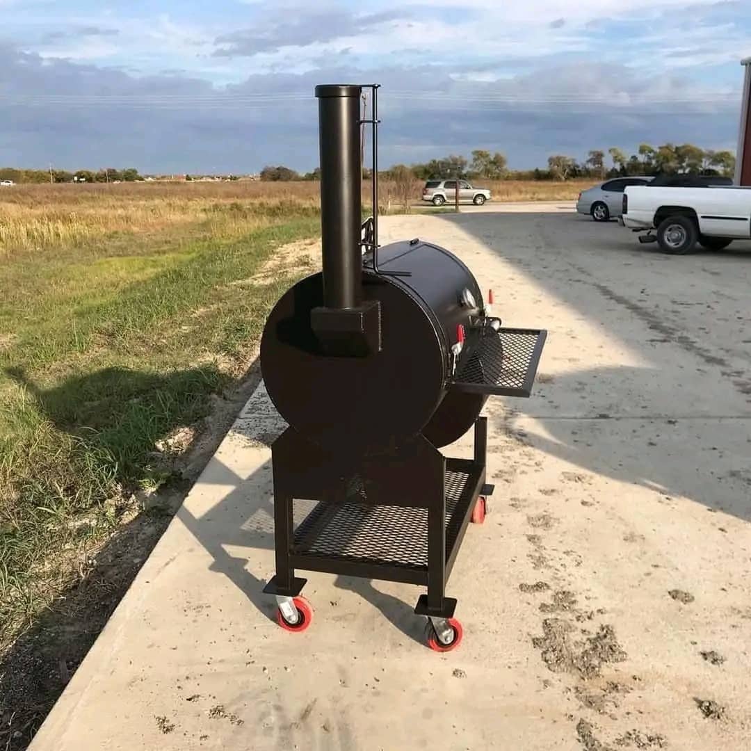 Smoker Rear Smoke Stack View