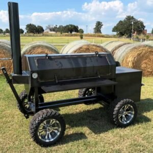 Offset Smoker Side View city bbq menu​
