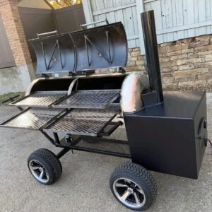 japanese bbq sauce Side View 120 Gallon Cooking Chamber and Insulated Firebox japanese bbq sauce​