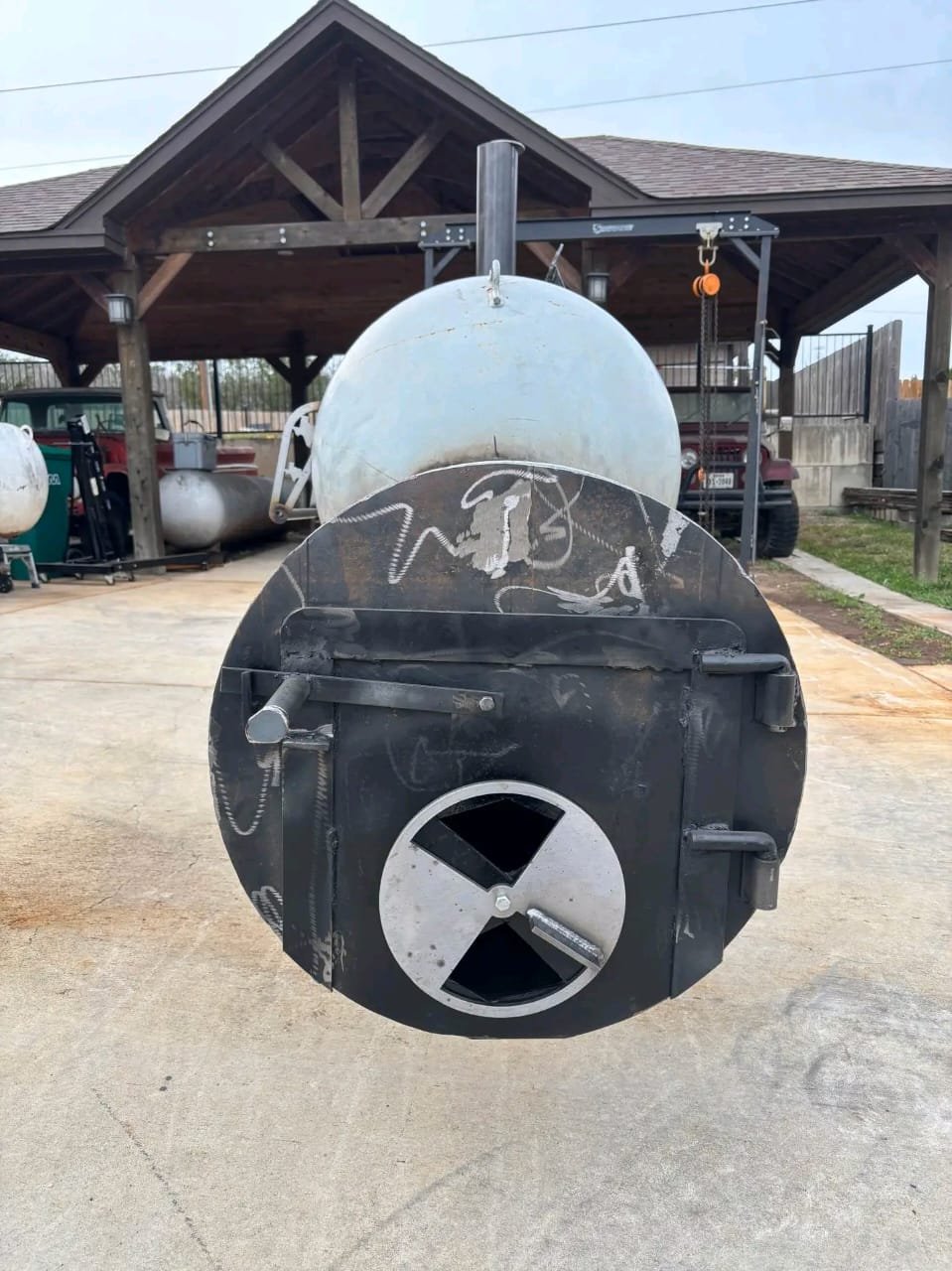 Smoker Chimney and Frame