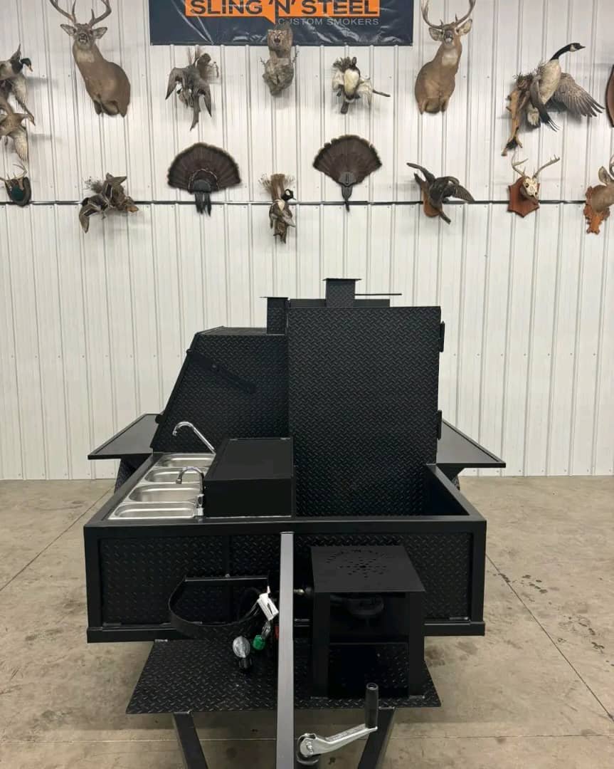 Custom Smoker and Grill Combo Trailer