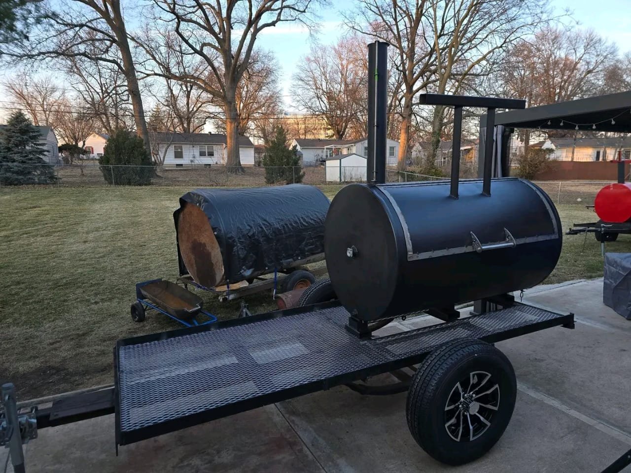 eggs up grill menu Full Side View BBQ Smoker