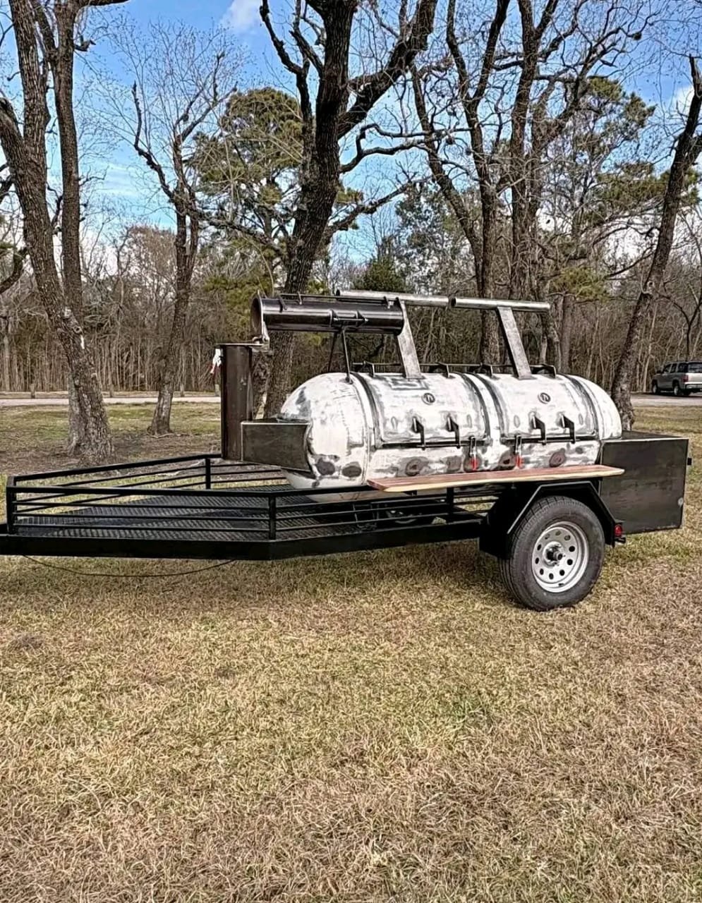 BBQ Smoker Trailer Hitch Connection