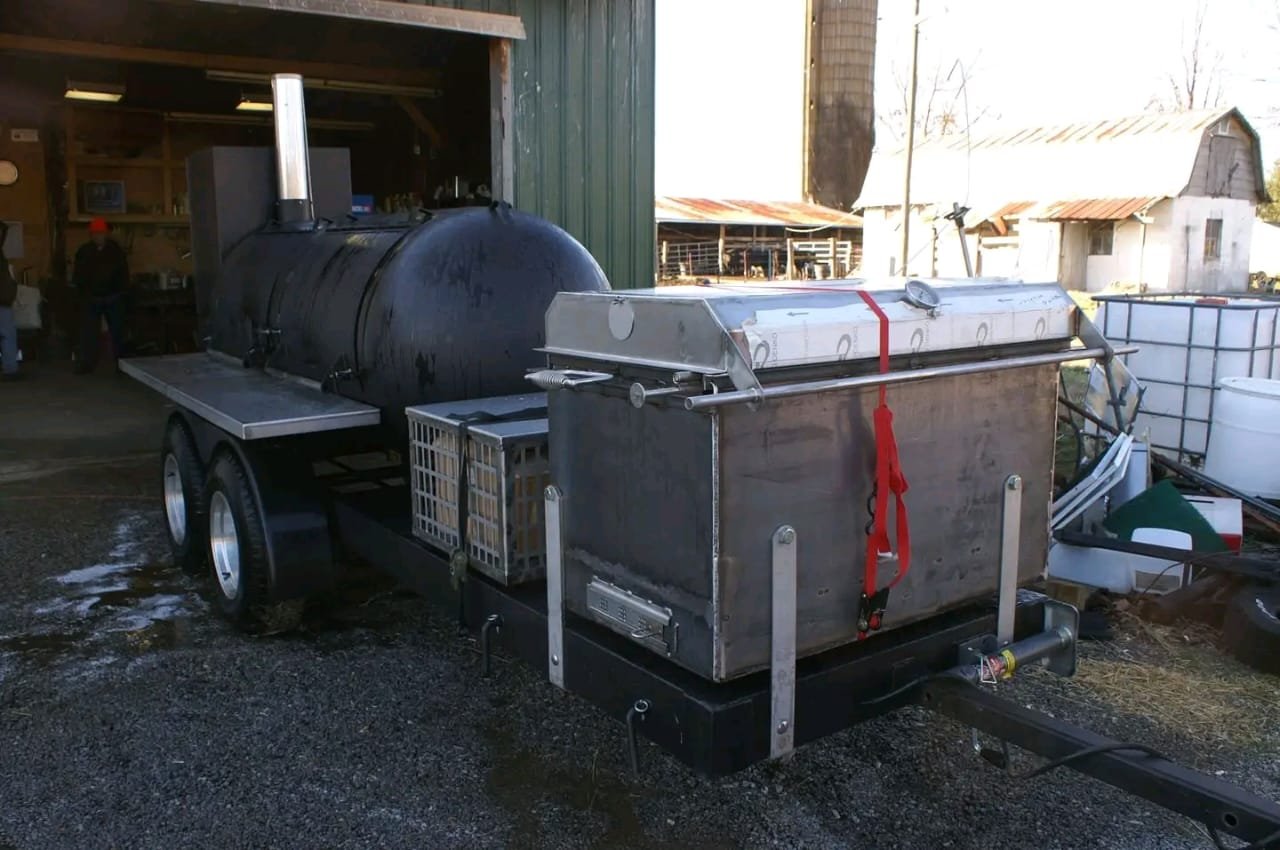 8x12 Trailer Frame with 4,200 lb Axle – Heavy-Duty Smoker