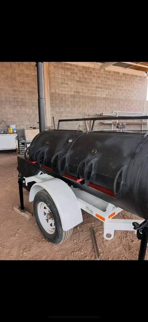 Single Axle Trailer Wheel and Fender – BBQ Smoker