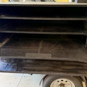 Wood Smoking Chamber Interior bbq pork chops