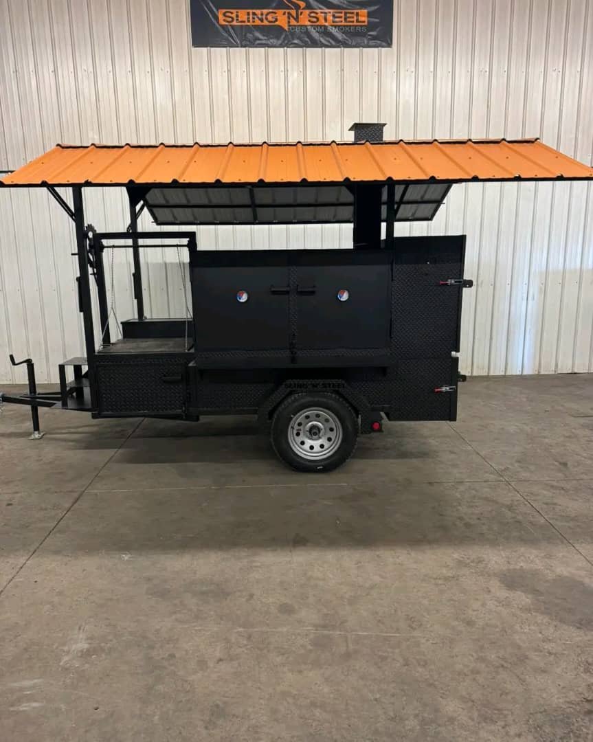 Double Chamber Smoker with Roof Cover