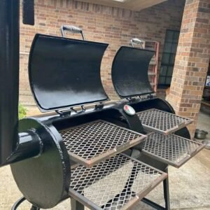 Offset Smoker with Chimney Stack camping grill