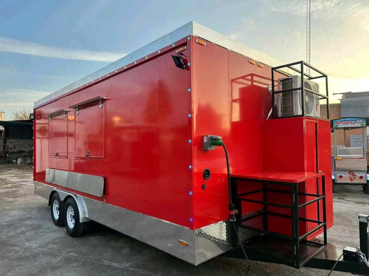 Food Trailer Rear Entrance