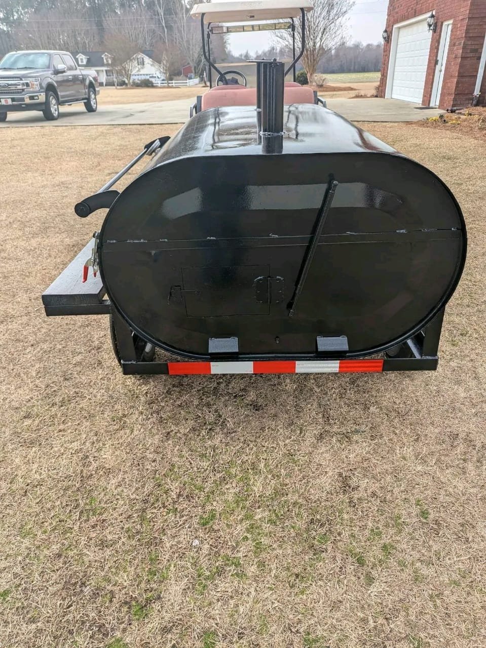 Rear View with Chimney Stack