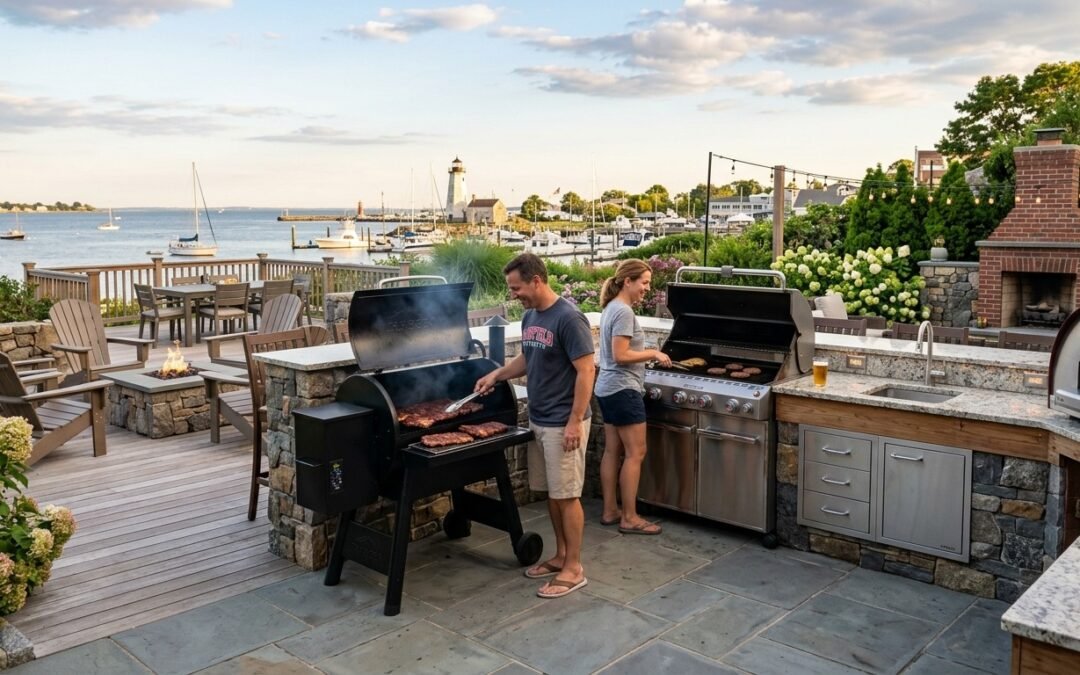Best100 gallon smoker  BBQ Setups in Bridgeport: Smokers, Grills & Outdoor Kitchens